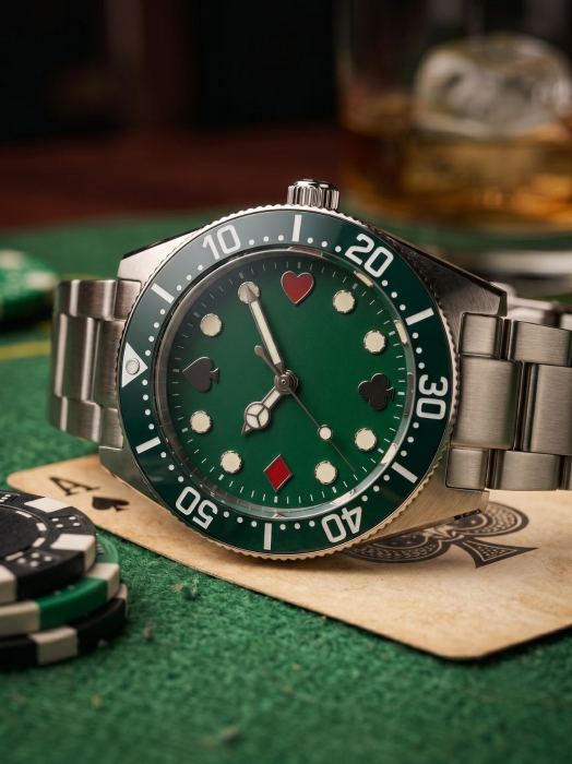 Poker Green Diver Custom NH35 40mm [8]