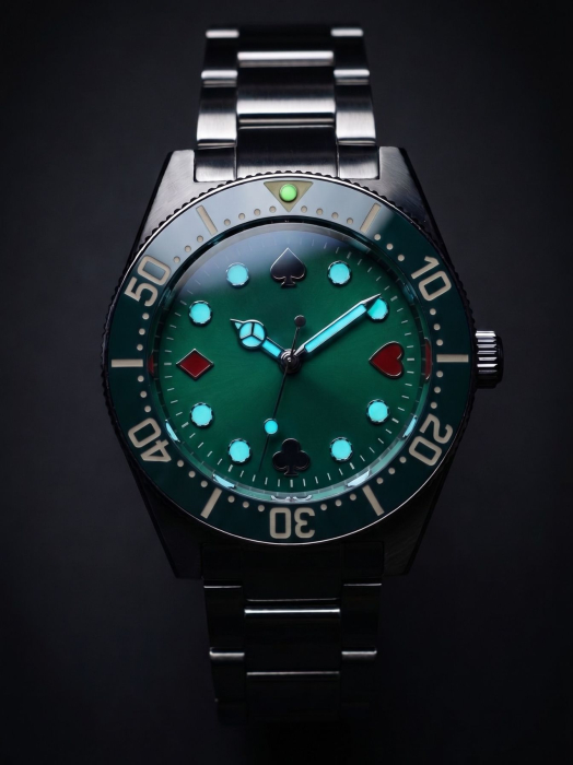 Poker Green Diver Custom NH35 40mm [7]