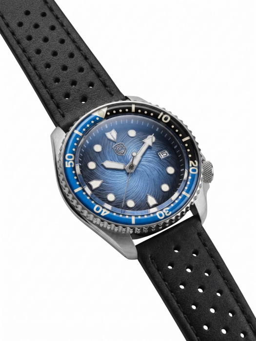 Deep Blue Vortex Diver Custom NH35 43mm Bundle [2]
