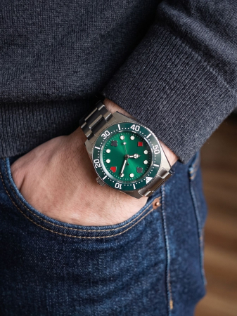 Poker Green Diver Custom NH35 40mm [3]