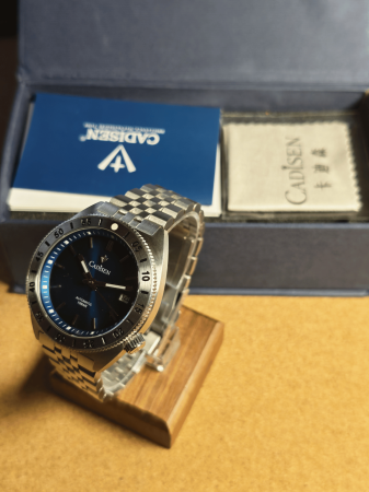 Cadisen Retro Diver Blue NH35 Second Life Full Box [9]