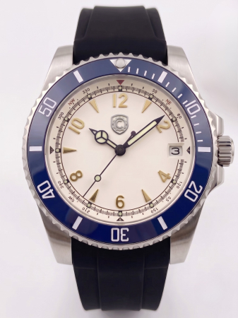 Cream Navy Diver Custom NH35 40mm [0]