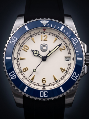 Cream Navy Diver Custom NH35 40mm [2]
