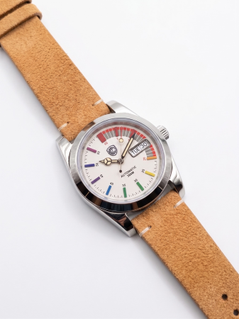 Casual - White Rainbow Suede Automatic 36mm