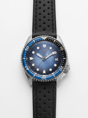 Divers - Deep Blue Vortex Diver Custom NH35 43mm Bundle