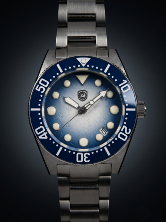 Glacier Blue Diver Custom NH35 40mm [2]