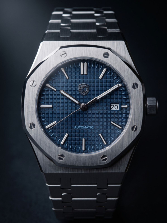 Blue Waffle Steel Custom Homage NH35 41mm [2]