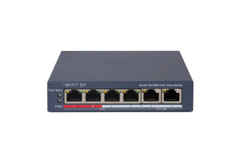 Switch si POE - Switch PoE Hikvision 4 porturi pentru CCTV