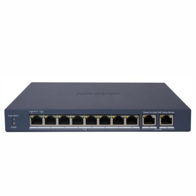 Switch si POE - Switch PoE Hikvision 8 porturi și 2 Gigabit