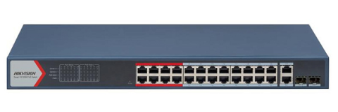 Switch si POE - DS-3E1326P-E Switch Web PoE (24 PoE Long distance + 2 Gigabit/SFP)