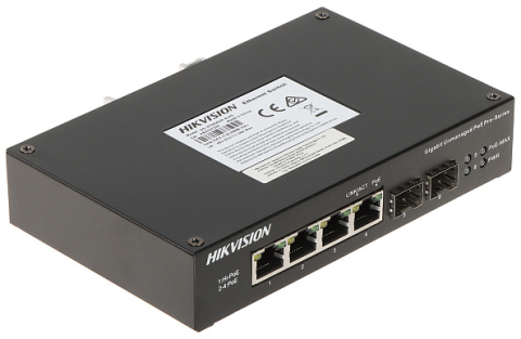 Switch si POE - DS-3T0506HP-E/HS Industrial PoE Switch (4port PoE + 2 Gigabit SFP)
