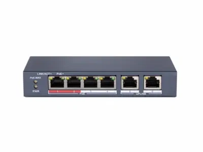 IT - Switch PoE HiWatch 4 porturi pentru supraveghere