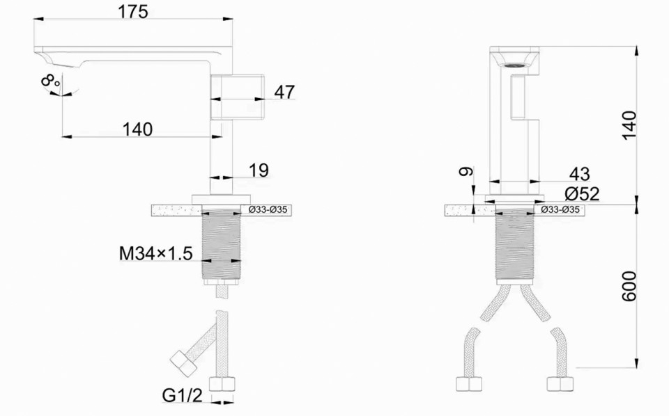 Baterie lavoar FLAT PURPLE [5]