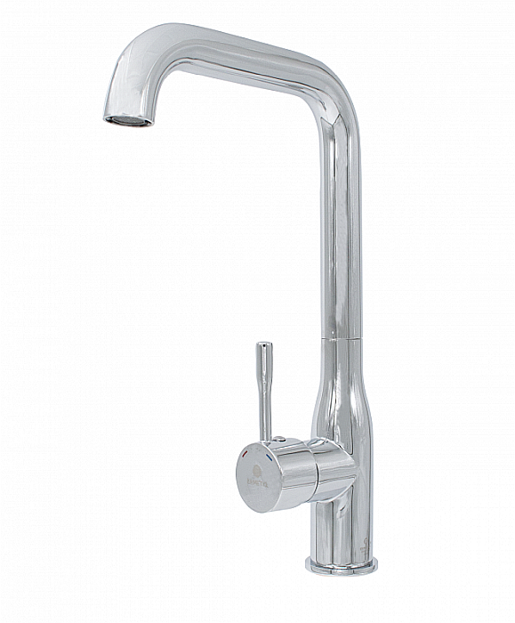 Baterie bucatarie teava inox 90° crom [1]