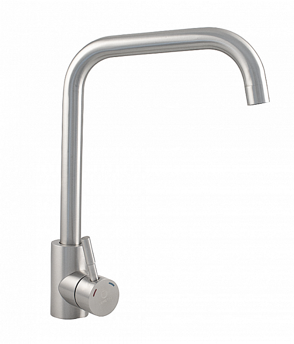 Baterie bucatarie INOX teava 90*, Ermetiq [1]