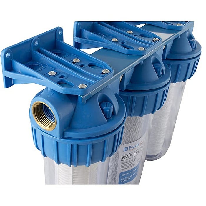 Filtru apa triplu cu carbune/bumbac/sita 3*1"*10 [4]