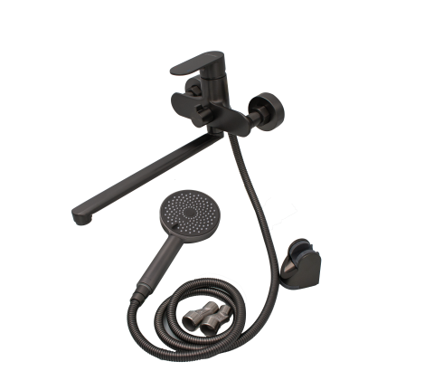 Baterie cada cu dus pipa lunga mobila MOON GRAY [1]