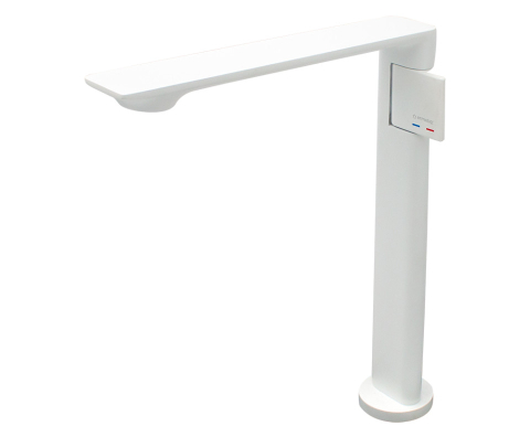 SANITARE - Baterie lavoar montaj pe blat FLAT WHITE