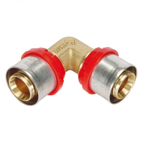 FITINGURI - Cot presare dublu 1650 Tiemme, alama, D 40 x 3.5 mm