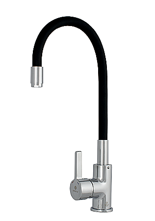 SANITARE - Baterie bucatarie pipa flexibila NEGRU