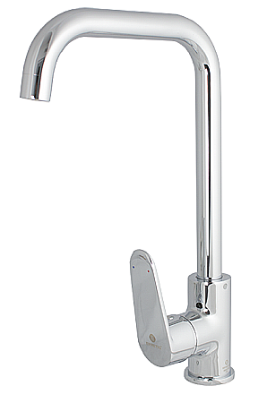 SANITARE - Baterie bucatarie teava 90° Ermetiq, finisaj CROM