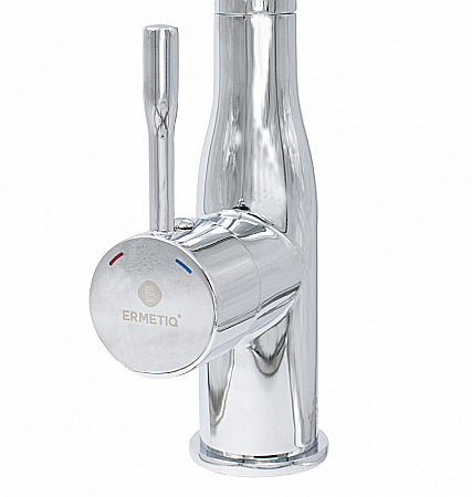 Baterie bucatarie teava inox 90° crom [1]
