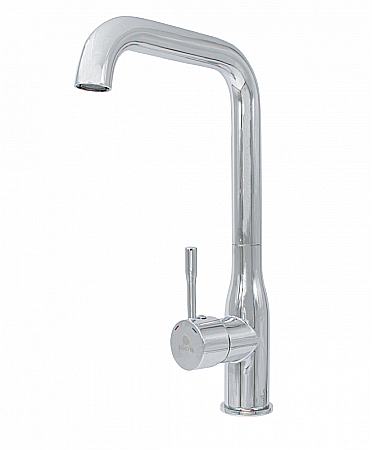 SANITARE - Baterie bucatarie teava inox 90° crom