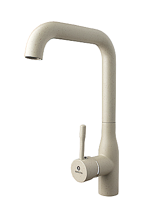 SANITARE - Baterie bucatarie teava inox 90° GRANIT
