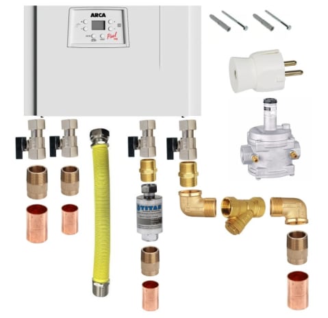 ACCESORII PENTRU MONTAJ - KIT MONTAJ PENTRU CENTRALA TERMICA COMPLET PENTRU CUPRU