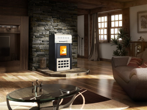 Pachet termosemineu cu peleti Termax Kamin ECO 25 kW [1]