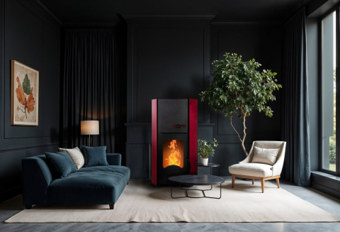 Pachet Termosemineu peleti cu agent termic KOPH PM 18 kW Fiama [1]