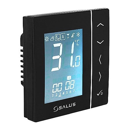 Salus VS10BRF TERMOSTAT NEGRU WIRELESS CU MONTAJ IN DOZA [1]