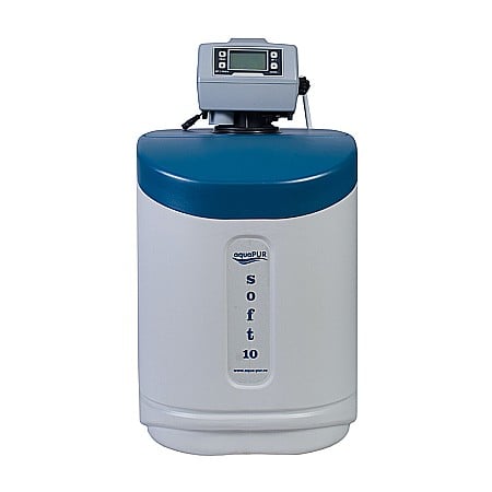 RECIRCULARE SI FILTRARE APA - STATIE DEDURIZARE aquaPUR SOFT 10 CAB Q=0,8mc/h SARE 23KG (CU BY-PASS)