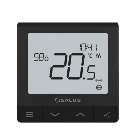 TERMOSTATE DE AMBIENT - AUTOMATIZARI - Termostat Salus Quantum SQ610B Negru pentru sistemul IT600 Negru