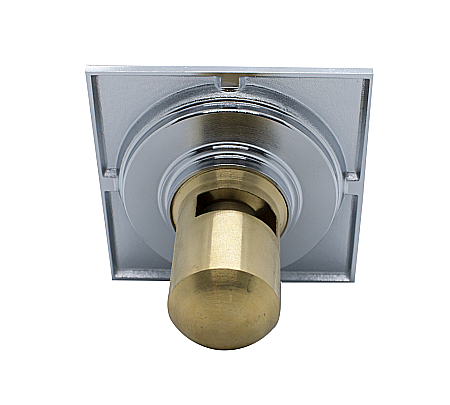 Sifon pardoseala cu ventil alama si capac inox [1]