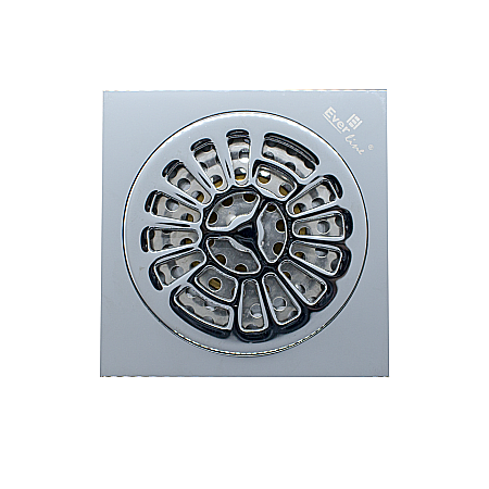 SANITARE - Sifon pardoseala cu ventil alama si capac inox