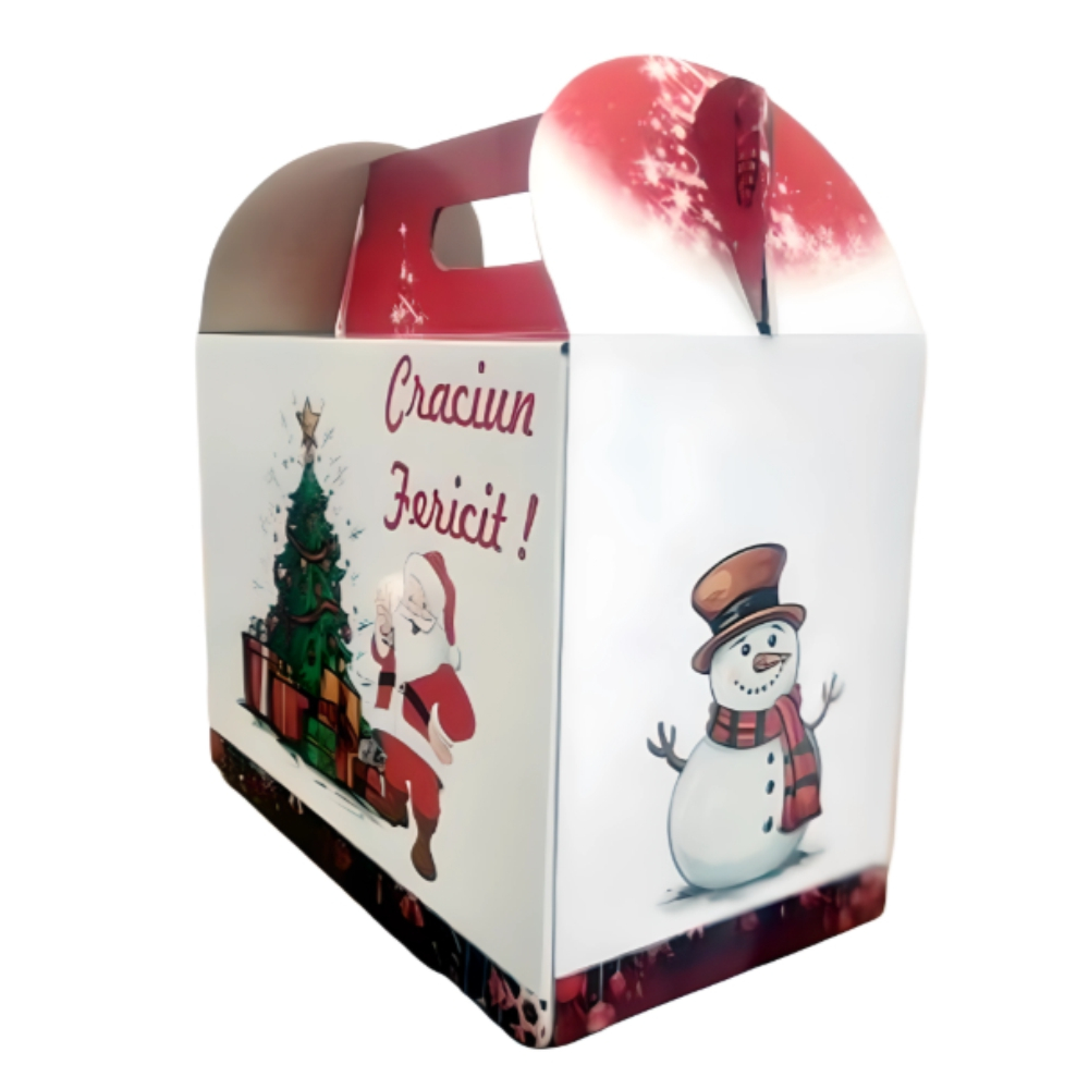 Cutie cadou Crăciun Moș Crăciun & Brad 280x155x250 | Cubi.ro [2]