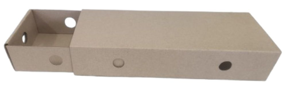 Cutie tavă + capac 265x100x45 mm – carton natur | Cubi.ro [3]