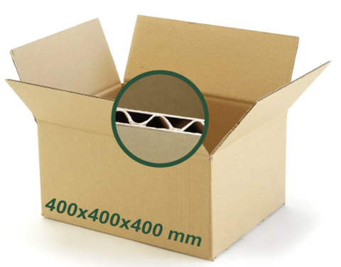 Cutii carton - 400x400x400 - Cutie carton 3 straturi natur