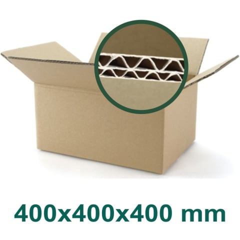 Cutii Clasice - Cutie carton 5 straturi natur 400x400x400 mm | Cubi.ro