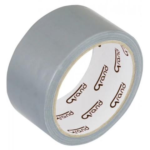 Accesorii Ambalare - Banda adeziva Grand, cu intaritura textila, 48mm x 10m, argintiu