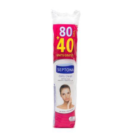 Produse demachiere si curatare - Dischete demachiante 80 bucati + 40 bucati Septona