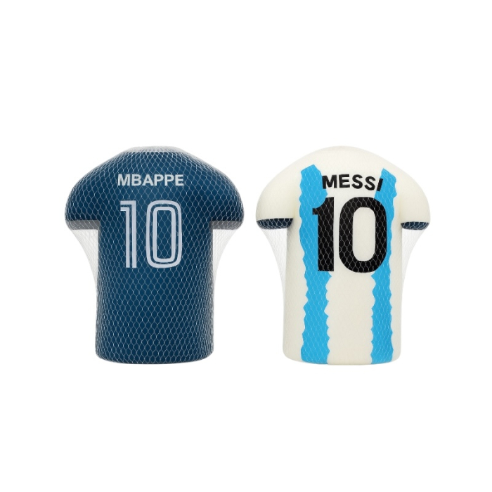 Set 2 Squishy Fotbal – Tricouri Jucatori Nr. 10 – Antistres, Moale, Spuma PU [1]