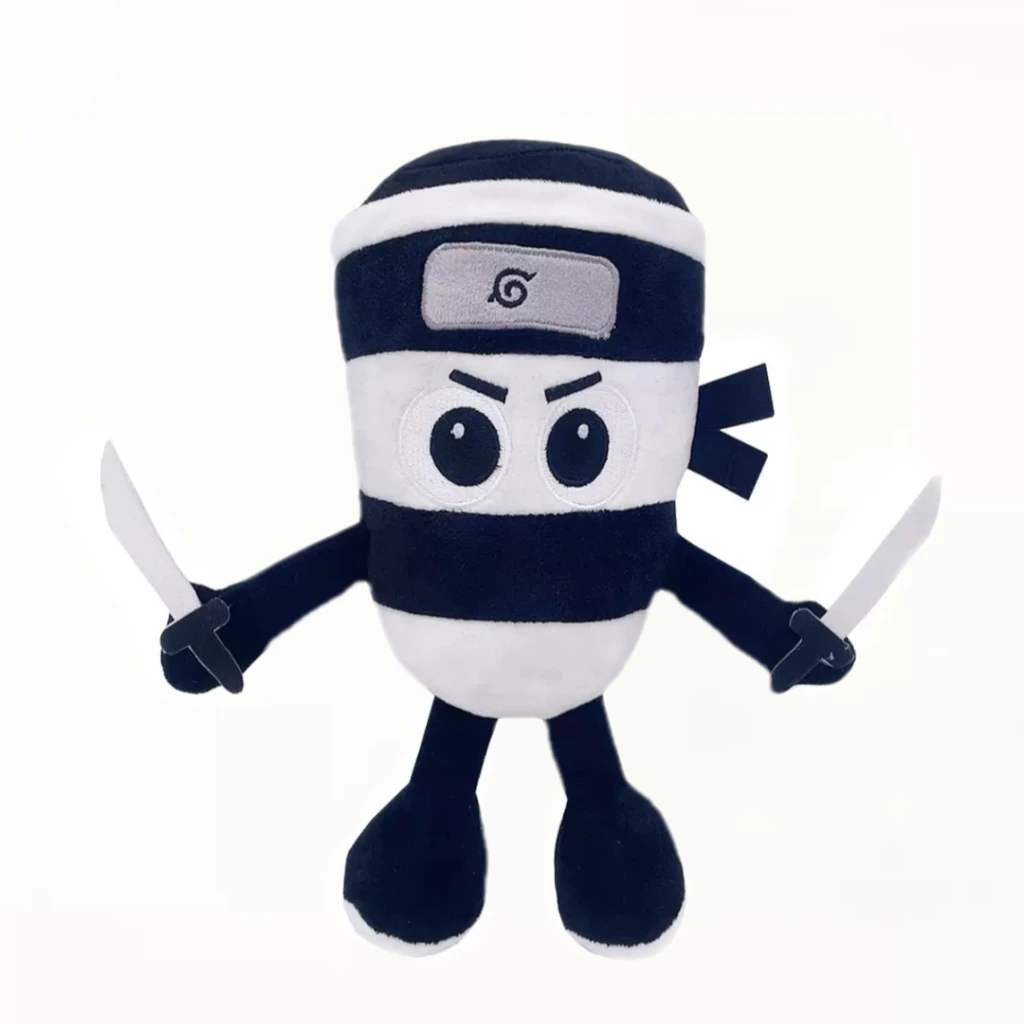 Assasino Cappucino Ninja 20CM – Papusa Plus Brainrot, Editie Naruto, Super Funny [1]