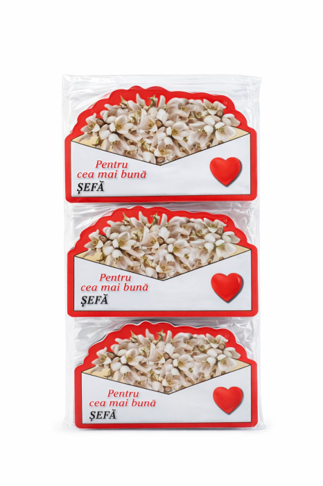 Magnet martisor cu mesaj Pentru cea mai buna sefa, cadou simbolic de primavara, 10x6cm [2]