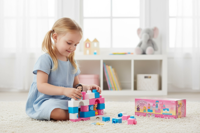 Set Constructie Castel cu Printese – Fairy Princess, 29 Piese, 29x26 cm, 3+ [2]