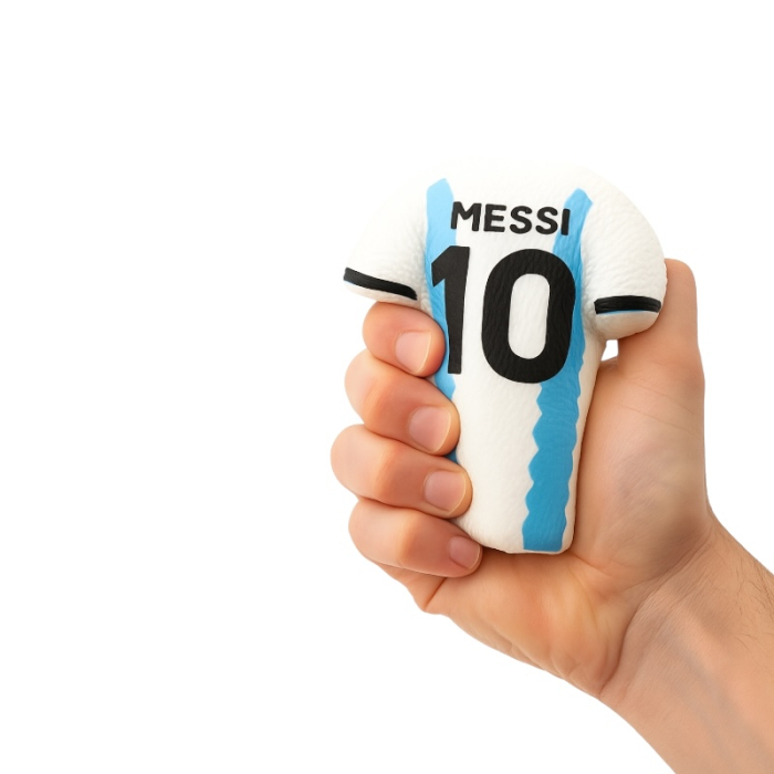 Set 2 Squishy Fotbal – Tricouri Jucatori Nr. 10 – Antistres, Moale, Spuma PU [3]