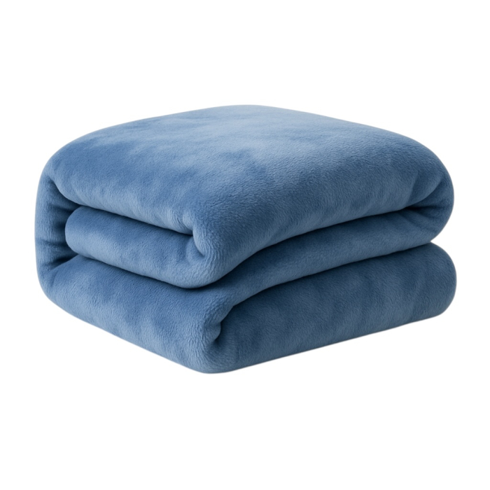 Patura Cocolino Pufoasa Albastru 200x230cm – Groasa, Moale, Pat Dublu, 1KG [2]