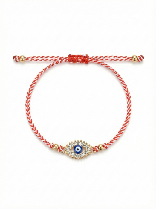 Set 12 bratari martisor talisman protector auriu cu strasuri [2]