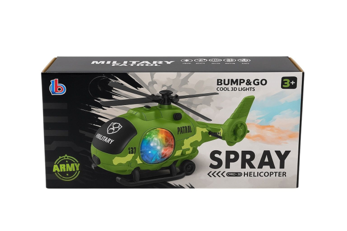 Elicopter militar cu lumini 3D și efect de aburi – jucărie copii 3+ [2]